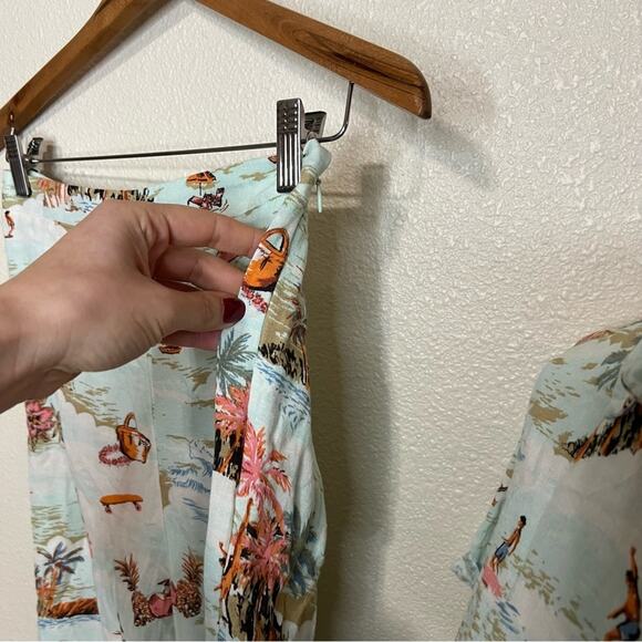 Billabong Hana Koa Beach surfer short sleeve button shirt & pants set NEW SMALL - Picture 8 of 12